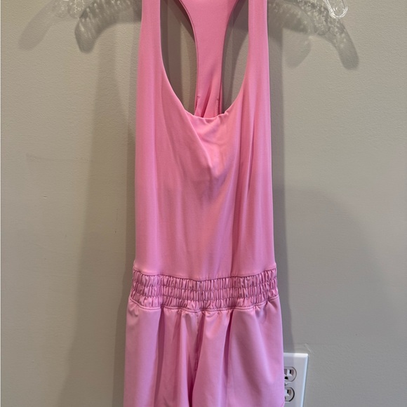 Aerie Offline Pink Active Shorts Romper - Picture 2 of 4